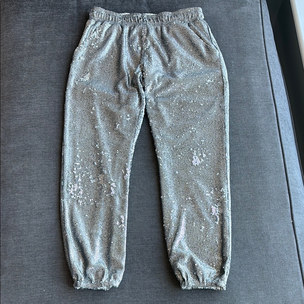 David Lerner Silver Sequence Joggers - image 1